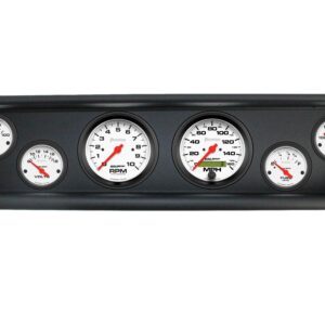 1964-65 Ford Mustang Black Dash Panel with Phantom Electric Gauge Bundle
