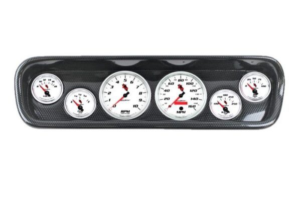 1964-65 Ford Mustang Carbon Fiber Dash Panel with C2 Electric Gauges