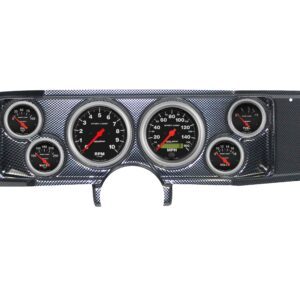 1970-78 Chevy Camaro 6 Gauge Carbon Fiber Dash Panel with Sport Comp Electric Gauge Bundle