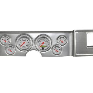 1979-81 Chevy Camaro 6 Gauge Brushed Aluminum Dash Panel with Ultra-Lite Electric Gauge Bundle
