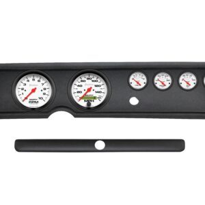 1964 Chevelle 6 Gauge Black Dash Panel with 5" Phantom Electric Gauge Bundle