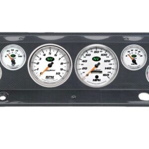 1964 Chevy Truck Carbon Fiber Dash Panel with NV Electric Gauges