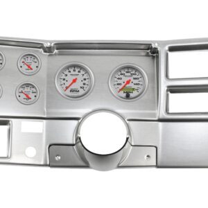 1973-83 Chevy / GMC CK Truck 6 Gauge 3-3/8" Brushed Aluminum Dash Panel with Ultra-Lite Electric Gauge Bundle