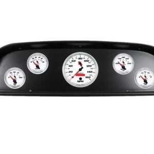 1957-60 Ford Truck Black Dash Panel with C2 Electric Gauges