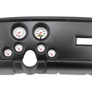 1969 Pontiac Firebird 6 Gauge Black Dash Panel with Phantom Electric Gauge Bundle