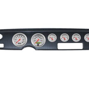 1970-81 Pontiac Firebird 6 Gauge Carbon Fiber Dash Panel with Ultra-Lite Electric Gauge Bundle
