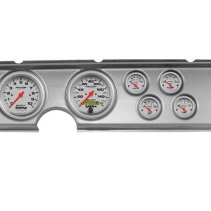 1982-84 Pontiac Firebird 6 Gauge Brushed Aluminum Dash Panel with Ultra-Lite Electric Gauge Bundle