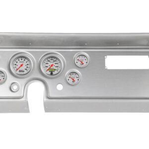1966 Pontiac GTO / LeMans 6 Gauge Brushed Aluminum Dash Panel with Ultra-Lite Electric Gauge Bundle