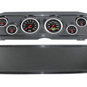 1969-70 Mercury Cougar 6 Gauge Carbon Fiber Dash Panel with Sport Comp Electric Gauge Bundle