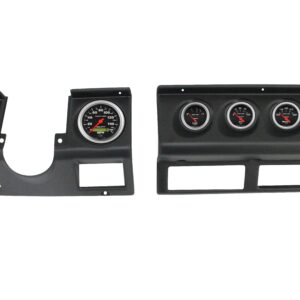 1987-95 Jeep Wrangler YJ 6 Gauge Black Dash Panel with Sport Comp Electric Gauge Bundle