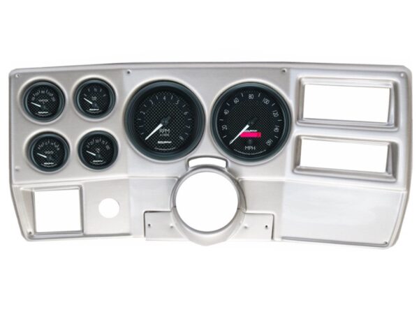 1984-87 Chevy / GMC Truck Brushed Aluminum Dash Panel with GT Series Electric Gauges
