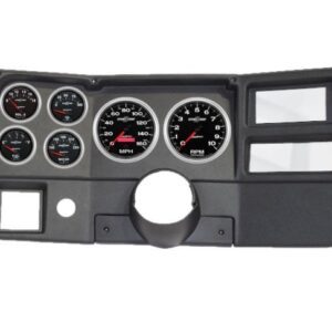 1984-87 Chevy / GMC Truck Black Dash Panel with Sport Comp II Electric Gauges