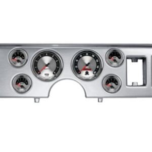 1979-86 Ford Mustang Brushed Aluminum Dash Panel with American Muscle Electric Gauges