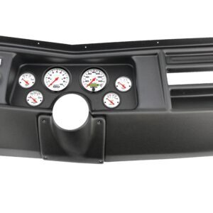 1969 Chevelle 6 Gauge Black Dash Panel with Phantom Electric Gauge Bundle - NO ASTRO VENT
