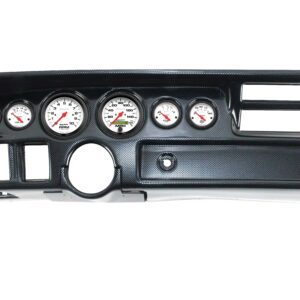 1970-72 Chevelle (NON SS) 6 Gauge Carbon Fiber Dash Panel with Phantom Electric Gauge Bundle