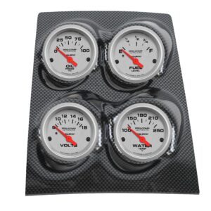 1968-69 GM Quad Pod Carbon Fiber Dash Panel with Ultra-Lite Electric Gauge Bundle