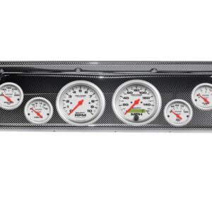1966-67 Chevy II / Nova Carbon Fiber Dash Panel with Ultra-Lite Electric Gauges