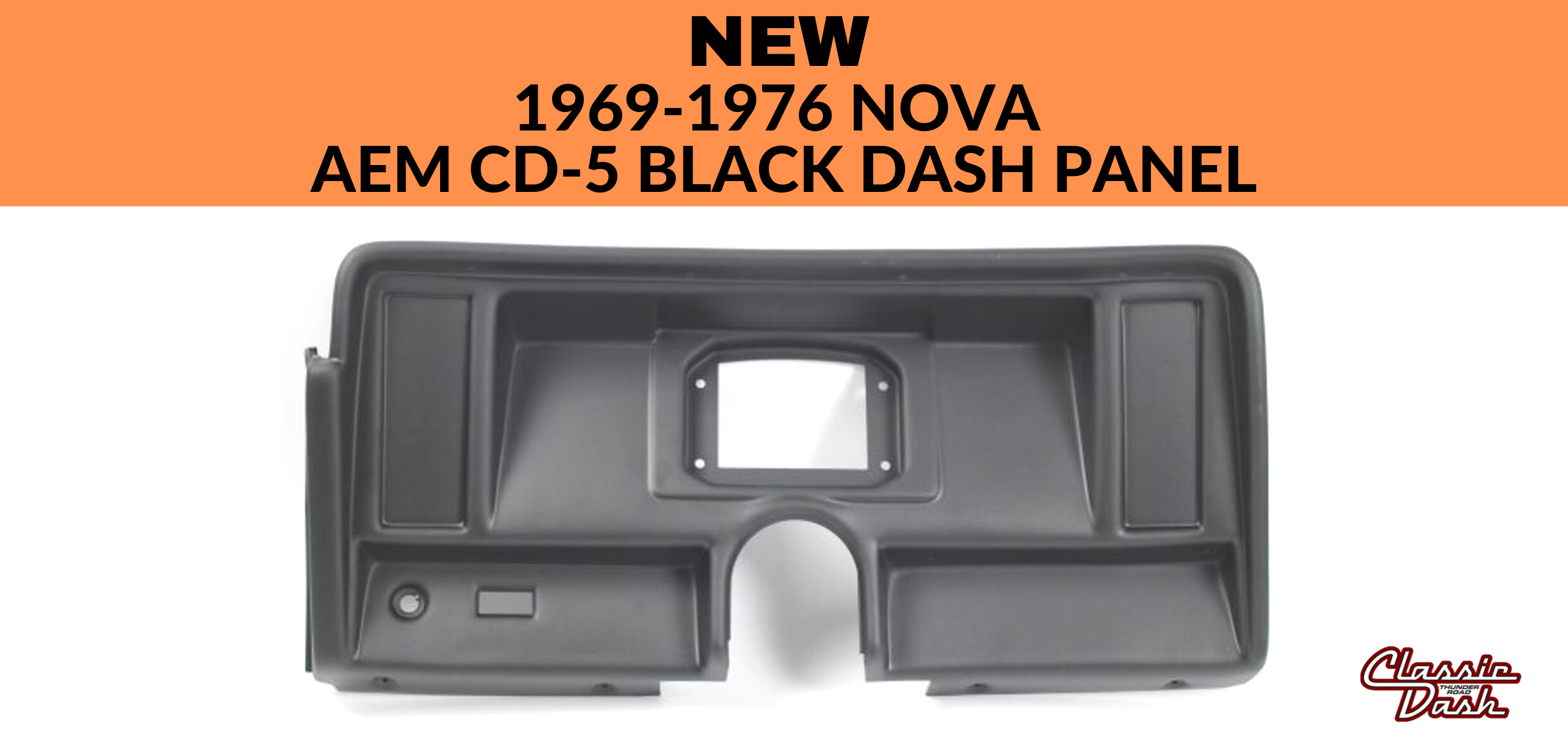 1969-1976 Nova AEM CD-5 Black Dash Panel