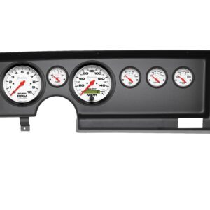 1985-91 Firebird 6 Gauge 5" Black Dash Panel with Phantom Electric Gauge Bundle